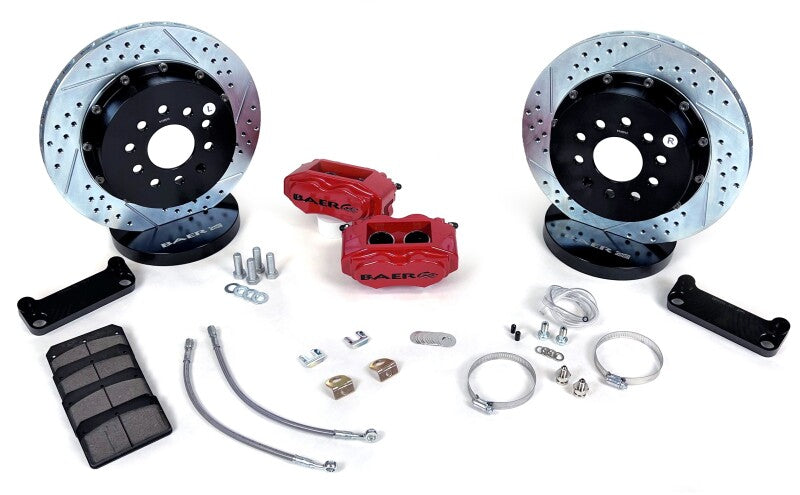 Baer Brakes 98-02 Chevrolet Camaro 13in SS4+ Rear SDZ Brake Kit - Silver