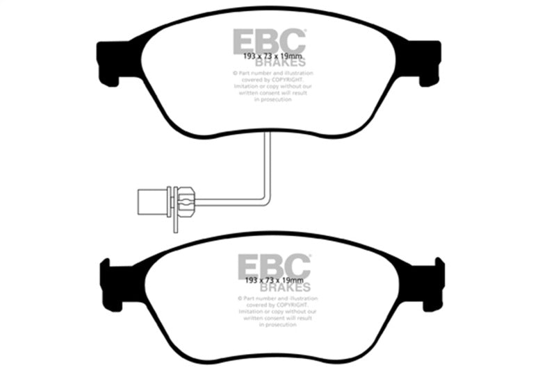EBC 03-10 Audi A8 Quattro 4.2 Redstuff Front Brake Pads DP31535C