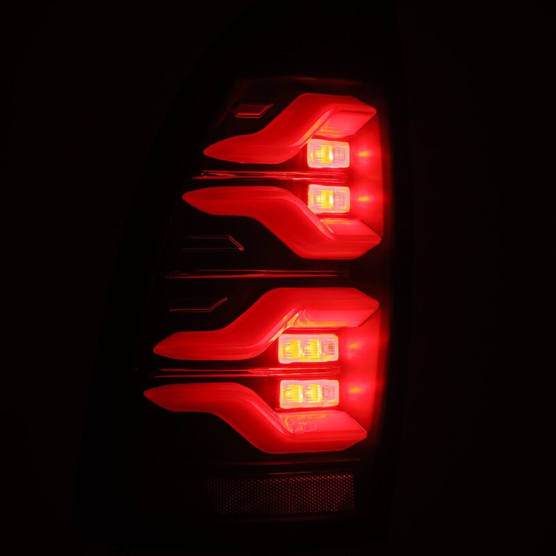 AlphaRex 680060 05-15 Toyota Tacoma LUXX LED Taillights Black w/Activation Light/Sequential Signal