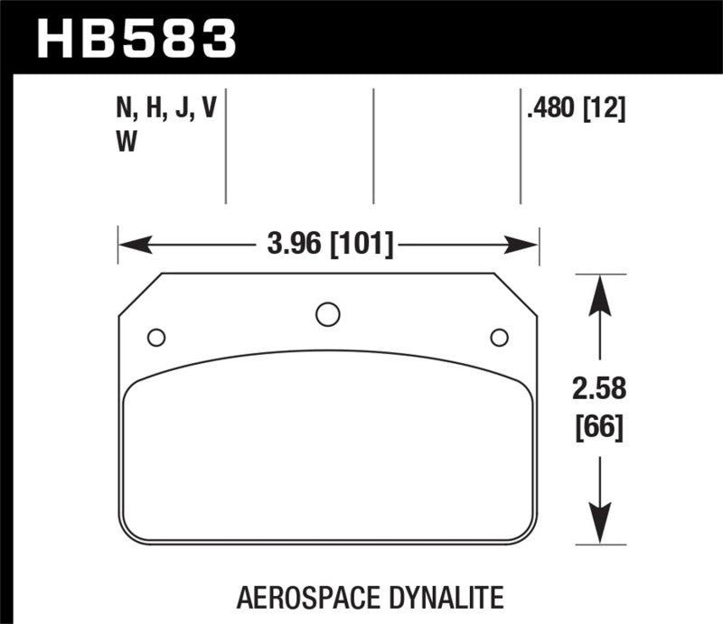Hawk Performance HB583F.480 HPS Performance Street Brake Pads