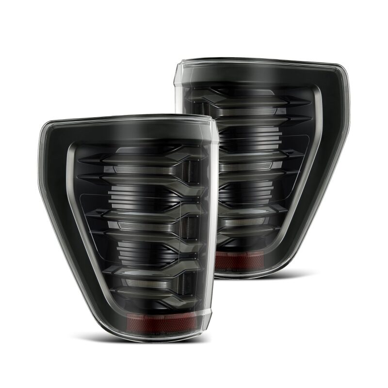 AlphaRex 653010 21-22 Ford F150 LUXX LED Projector Tail Lights - Alpha-Black