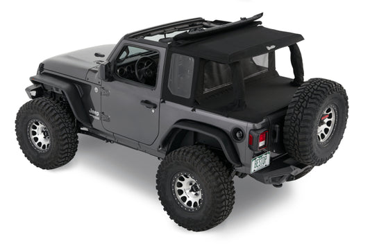 Bestop 18-26 Jeep Wrangler JL 2-Door Halftop Conversion Kit (Black Diamond)