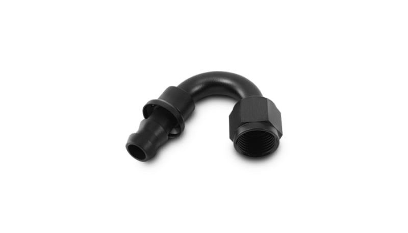 Vibrant -6AN Push-On 150 Degree Hose End Fitting