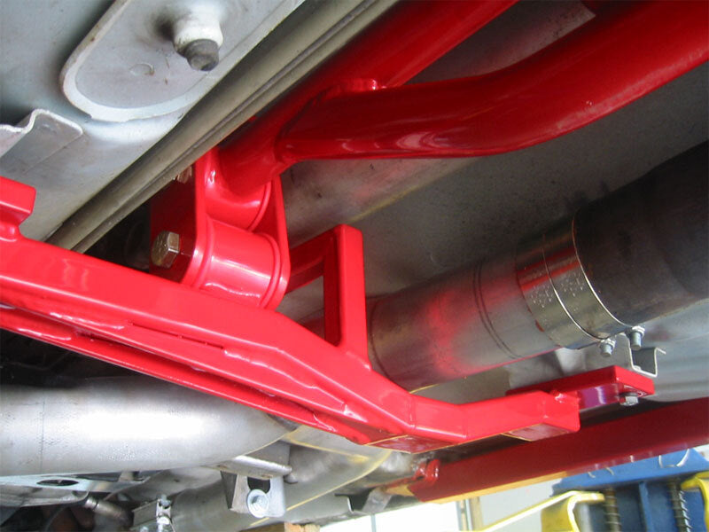 UMI Performance 2203AS-B Tunnel Brace Mount Long Tube Header-Ups with Loop Black