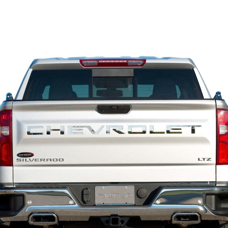 Putco for 2019-2020 Chevrolet Silverado 1500 - Stainless Steel Tailgate Letters CHEVROLET