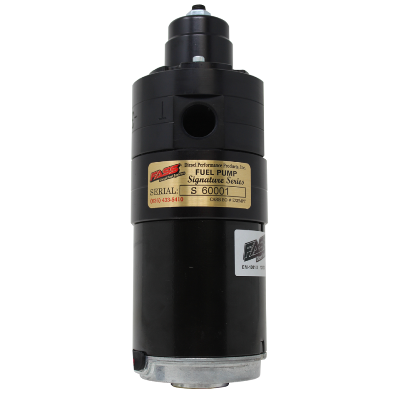 FASS Fuel Systems Signature Series Adjustable Diesel Fuel System 100GPH GM Duramax 6.6L 2001-2016