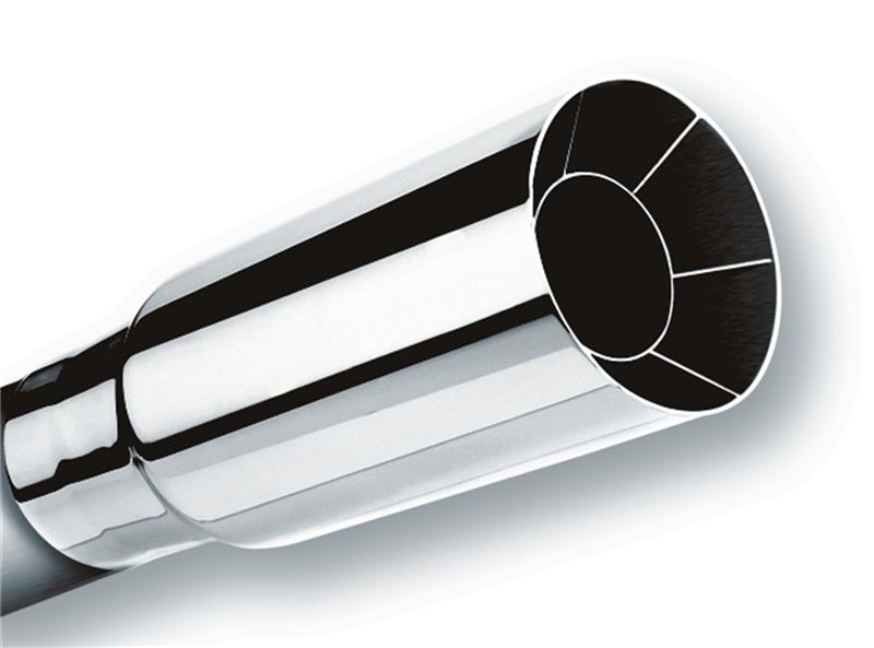Borla 20103 Universal Polished Tip Single Round Intercooled (inlet 2 1/4in. Outlet 2 1/2in) - #20103