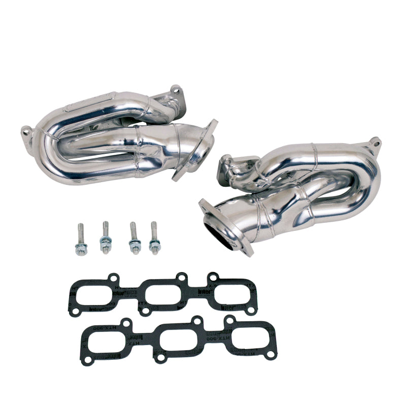 BBK Performance 14420 Shorty Headers 1-5/8 Silver Ceramic for 2011-2017 Ford Mustang 3.7L V6
