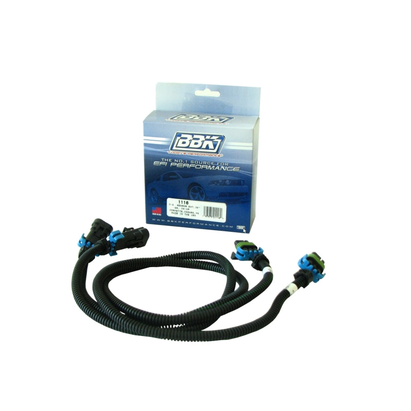 BBK Performance 1116 O2 Sensor Extension Harness 36 in (Pair) for 2008-2015 Chevrolet Camaro / Corvette (6.2L)