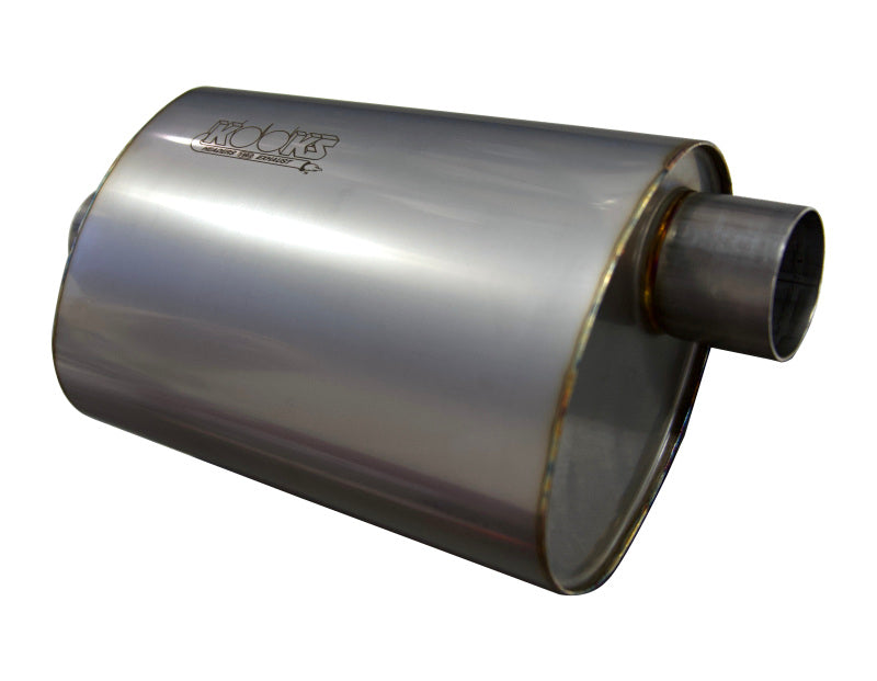 Kooks MUF-009 2.5in. Oval Center/Offset Muffler 12in. Long Body Stainless Steel
