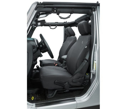 Bestop 13-18 Jeep Wrangler JK Front Seat Covers (Black Diamond)