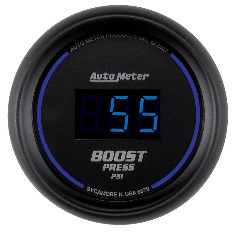 AutoMeter 6970 Cobalt Digital 52mm Digital 5-60 PSI Boost Gauge