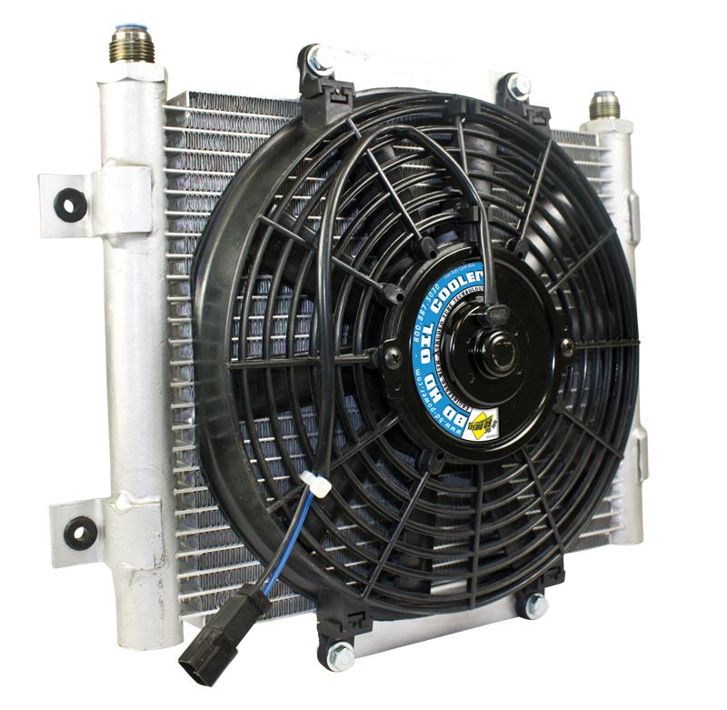 BD Diesel Xtruded Trans Oil Cooler - 1/2 inch Cooler Lines 1030606-1/2
