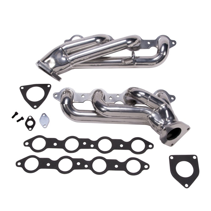 BBK Performance 40060 Shorty Tuned Length Headers 1-3/4 Silver Ceramic for 1999-2013 Chevrolet / GMC / Cadillac 1500 Trucks and SUVs (6.0L) Excluding 2500 / 3500 HD