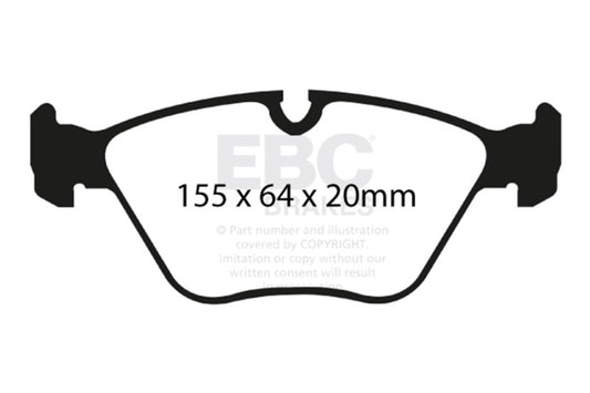 EBC 04-06 BMW X3 2.5 (E83) Redstuff Front Brake Pads DP31552C