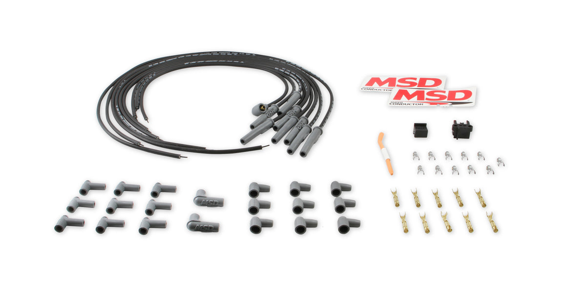 MSD 31193 Black, 8.5mm Super Conductor 8-Cylinder Multi-Angle, Universal