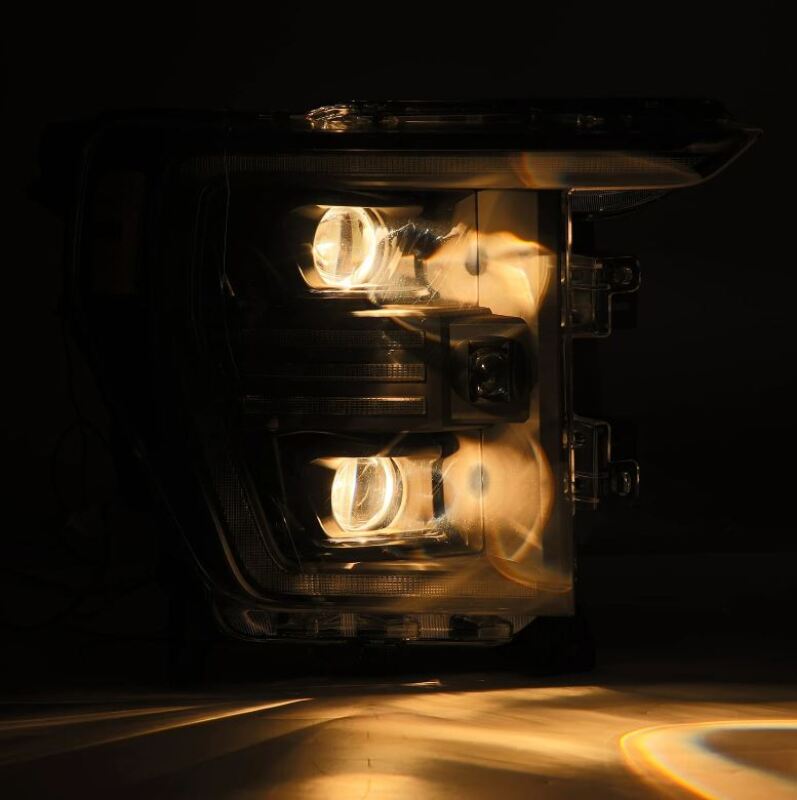 AlphaRex 880293 21-22 Ford F150 PRO-Series Projector headlights Black w/Activation Light/Sequential Signal