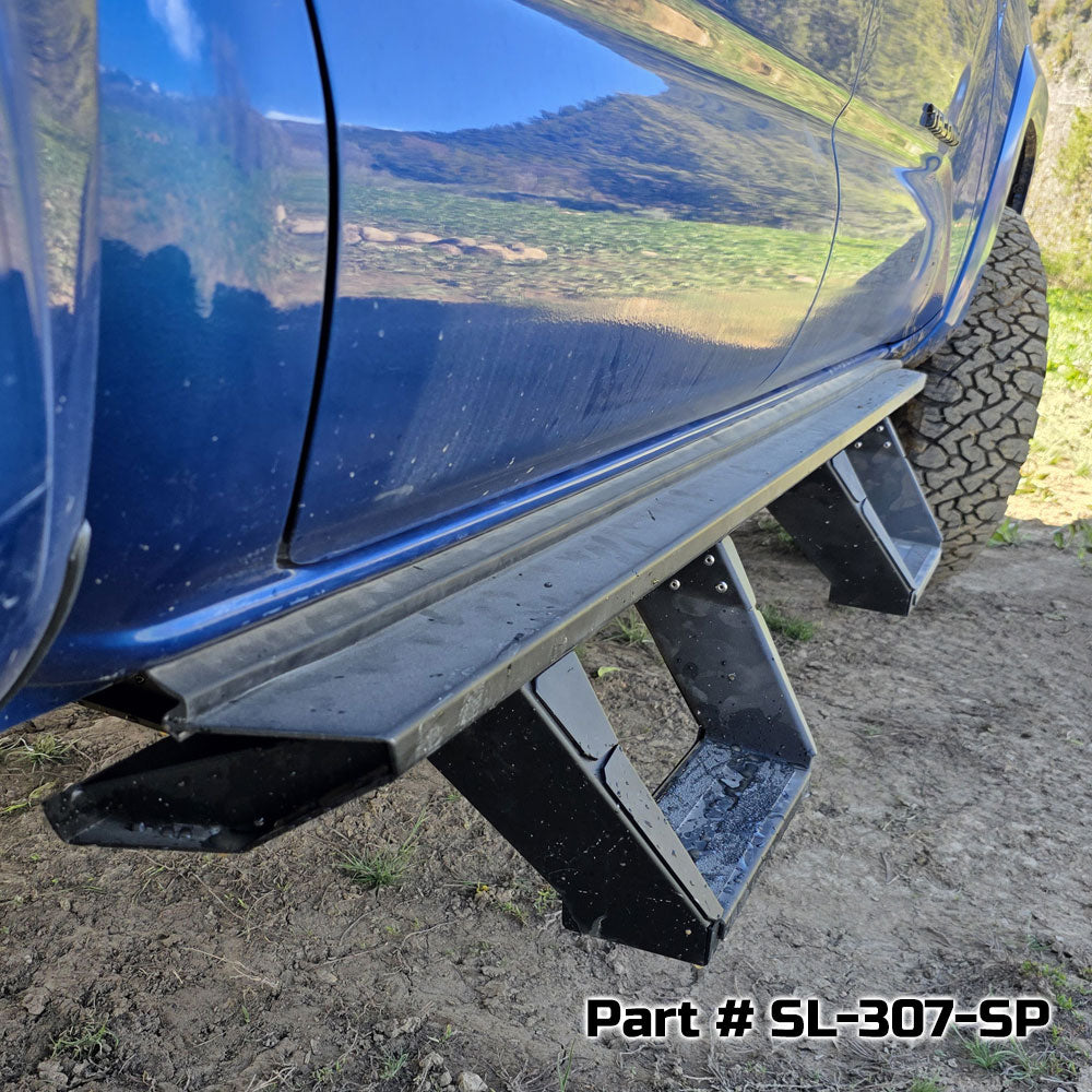 Rock Slide Engineering for 18-25 Jeep Wrangler JL 7in Removable Deluxe Rock Rail Drop Step