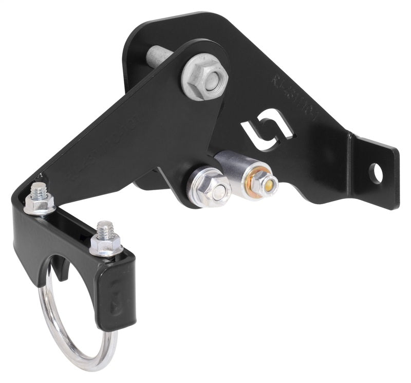 RockJock JK Trac Bar and Steering Stabilizer Shock Relocation Bracket (High Steer, JK Trac Bar)