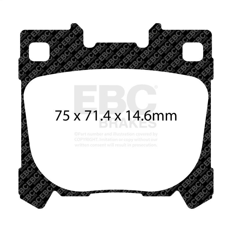 EBC 2022+ Toyota GR Yaris Yellowstuff Rear Brake Pads DP42431R
