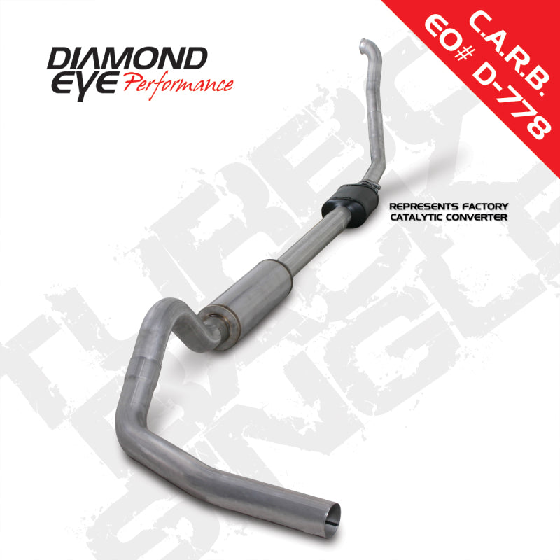Diamond Eye K4306A 4in Turbo-Back Exhaust Kit - 1994-1997 Ford F-250/F-350 | Aluminized