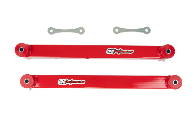 UMI Performance 3615-R Boxed Lower Control Arms Red for 1978-1996 GM B-Body