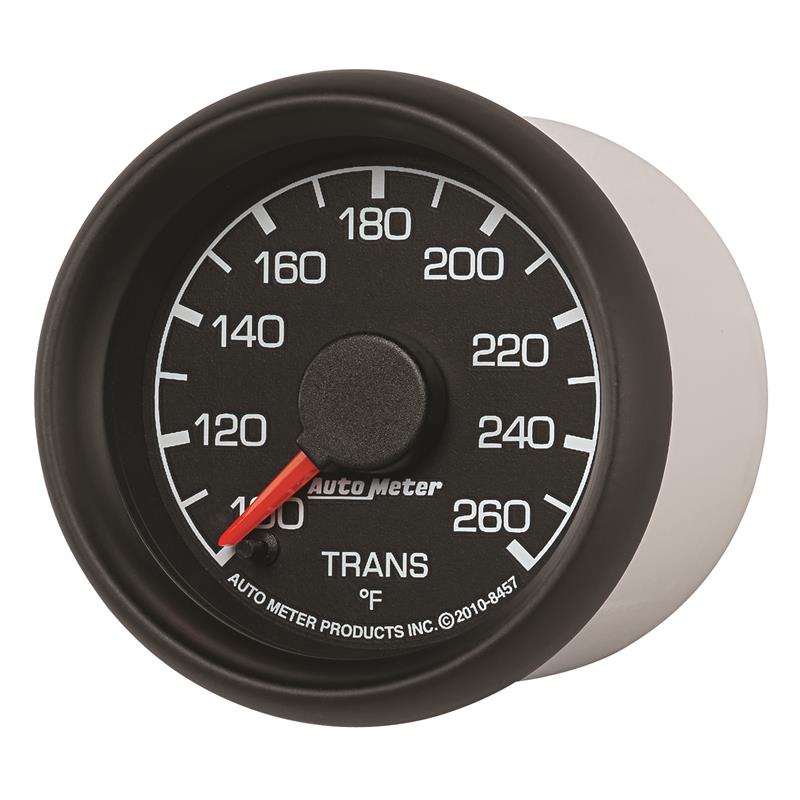 AutoMeter 8457 Factory Match 52mm Full Sweep Electric 100-260 Degrees F Transmission Temperature Gauge for Ford