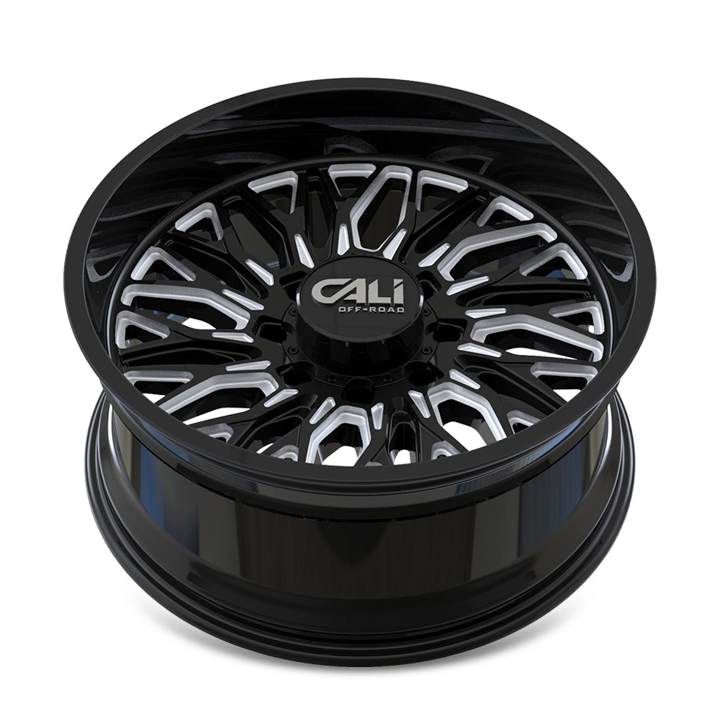 Cali Off-Road Crusher 9118 20x10 8x180 -19mm Gloss Black Milled Wheel 9118-2178BM