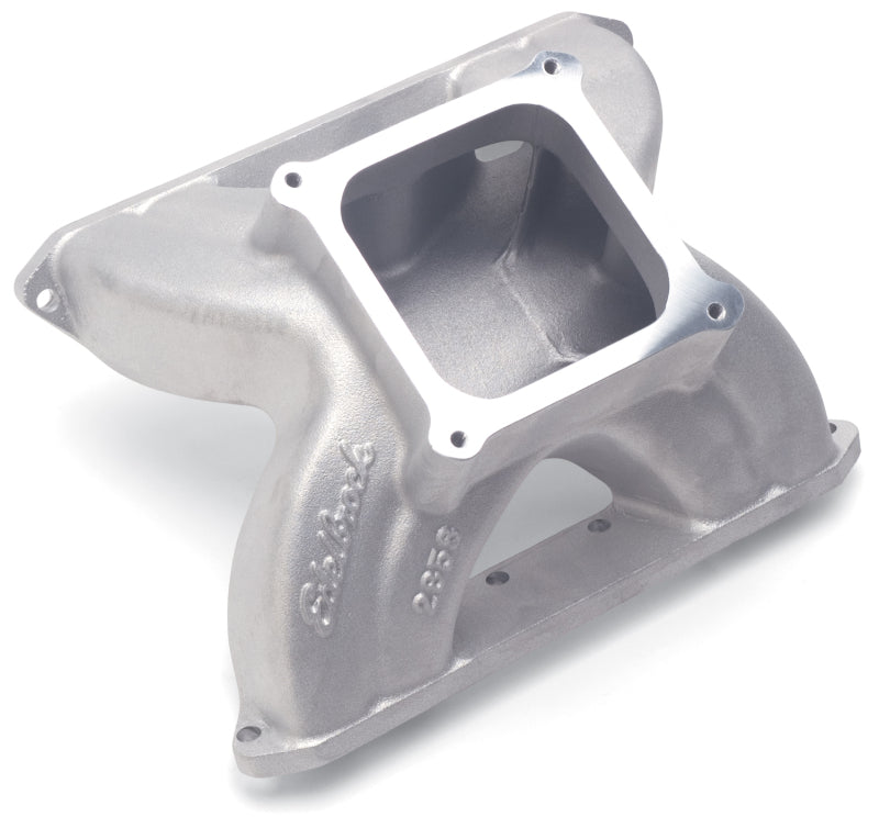 Edelbrock 2858 Manifold SBC Victor Spider Glidden 18 Degree Heads Dominator Flange