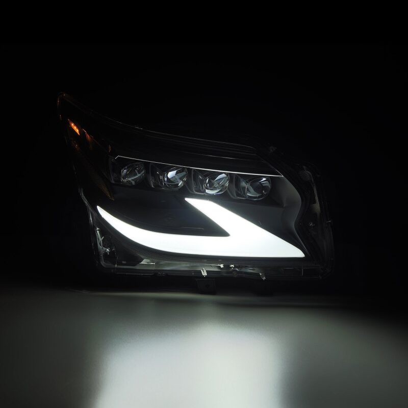 AlphaRex 880300 14-19 Lexus GX 460 NOVA LED Projector Headlights Plank Style Black w/Activation Light/Sequential Signal