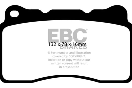 EBC 2016+ Cadillac CT6 2.0L Turbo Yellowstuff Front Brake Pads DP42093R