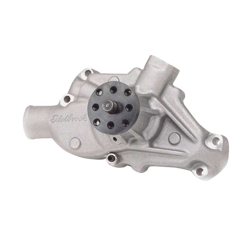 Edelbrock 8810 Water Pump High Performance Chevrolet 350 CI V8 Short Style Satin Finish