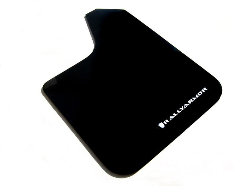 Rally Armor Basic Mud Flaps - Universal - Black/Red Logo - #MF12-BAS-RD