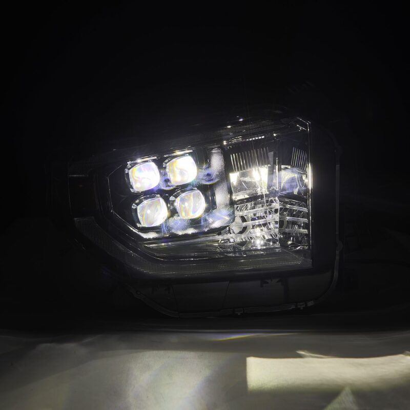 AlphaRex 880832 14-21 Toyota Tundra NOVA-Series LED Projector Headlights Alpha-Black w/Activation Light & Sequential Signal + DRL