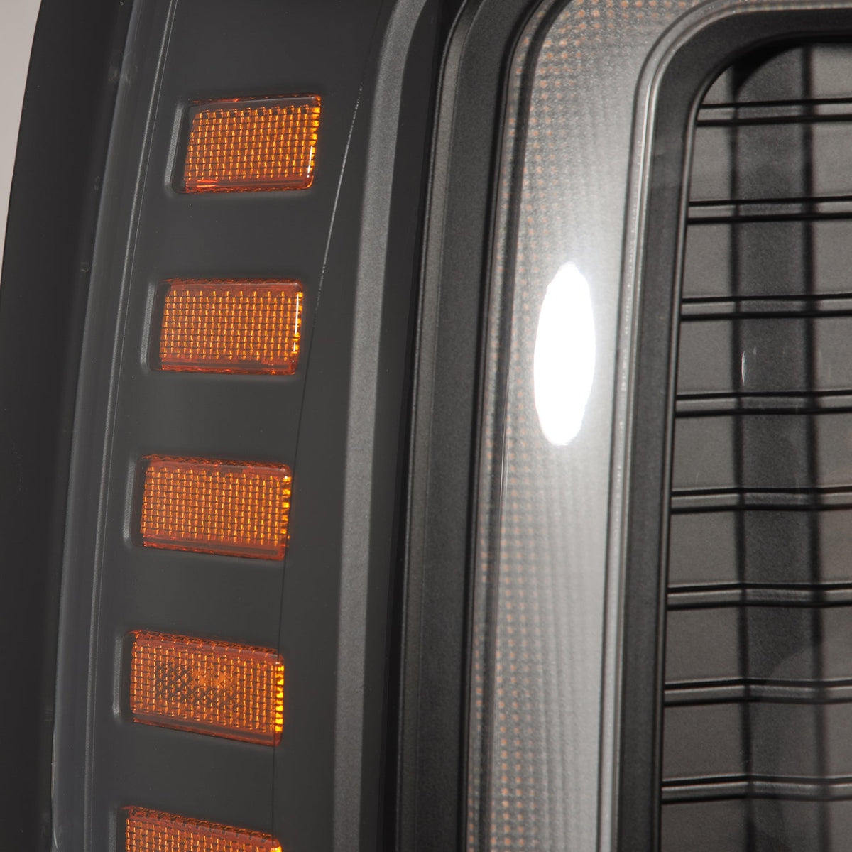 AlphaRex 880266 92-96 Ford F-Series/Bronco PRO-Series Projector Headlight Black with Sequential Signal & DRL