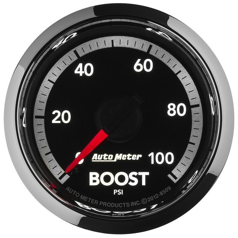 AutoMeter 8509 Factory Match 52.4mm Mechanical 0-100 PSI Boost Gauge for Gen 4 Dodge