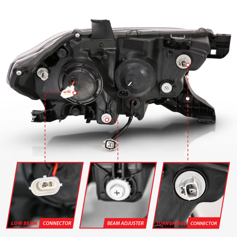 ANZO 2016-2023 Toyota Tacoma LED Projector Headlights