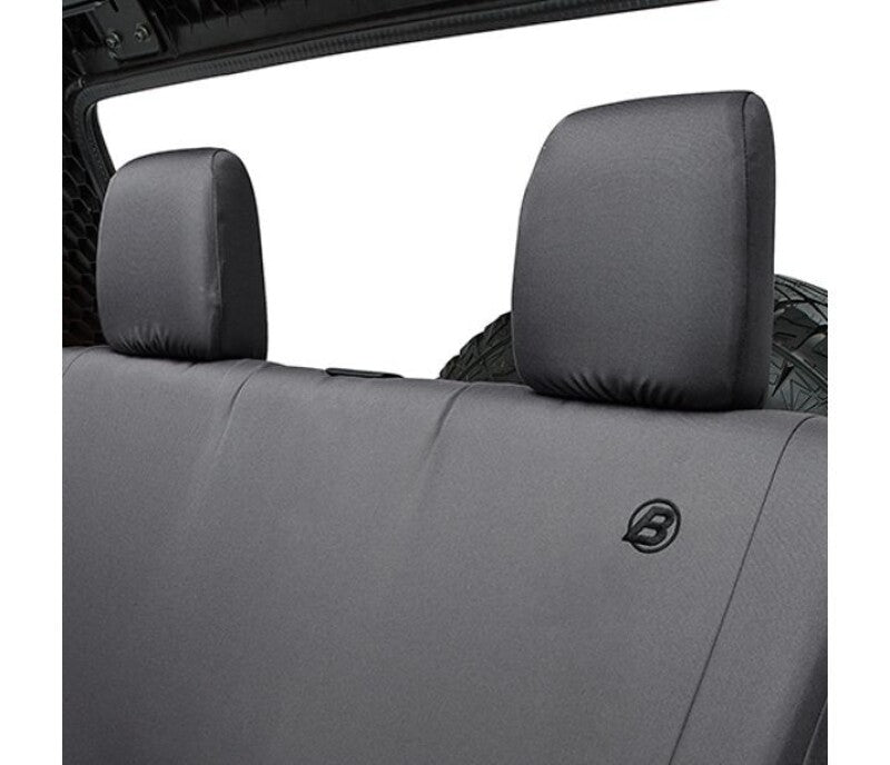 Bestop 08-12 Jeep Wrangler JK 4-Door Rear Seat Covers (Black Diamond)