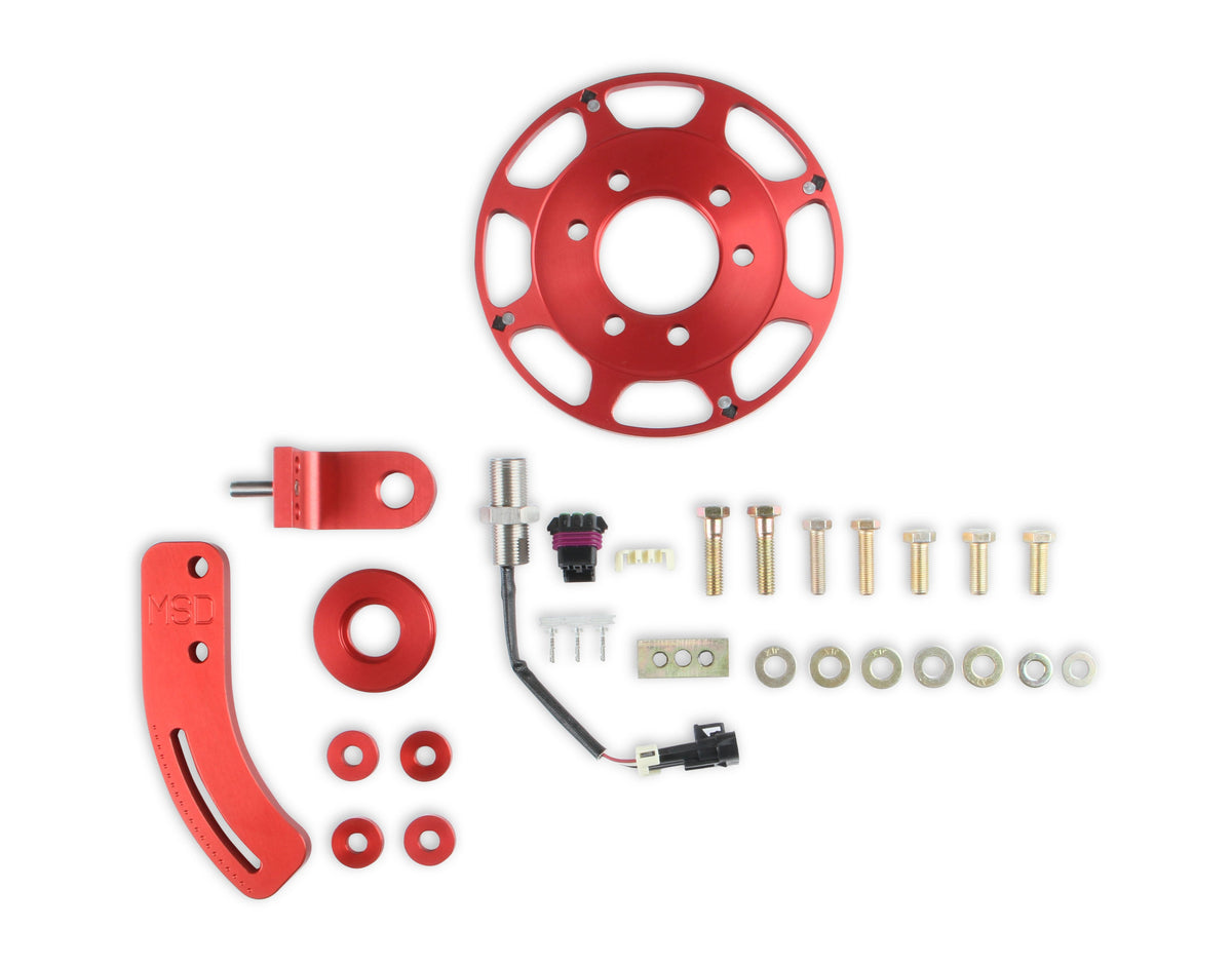 MSD 86101 Crank Trigger Wheel Kit - Flying Magnet - Hall-Effect - SBC - 7 in.