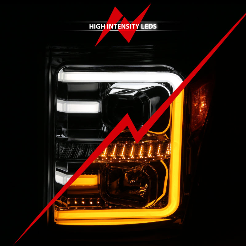 ANZO 2011-2016 Ford F-250 Super Duty LED Projector Headlights
