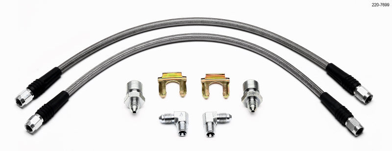 Wilwood Flexline Kit 55-57 Chevy w/ Forged Dynalite Front Caliper - #220-7699