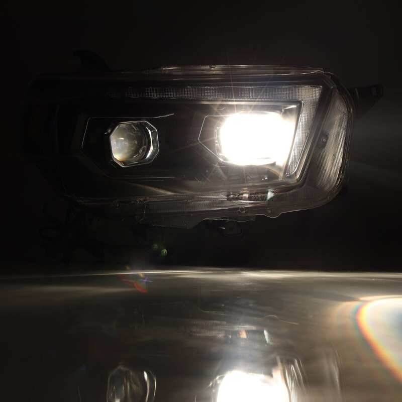 AlphaRex 880755 10-13 Toyota 4Runner PRO-Series Projector Headlights Plank Style Black w/Sequential Signal/DRL