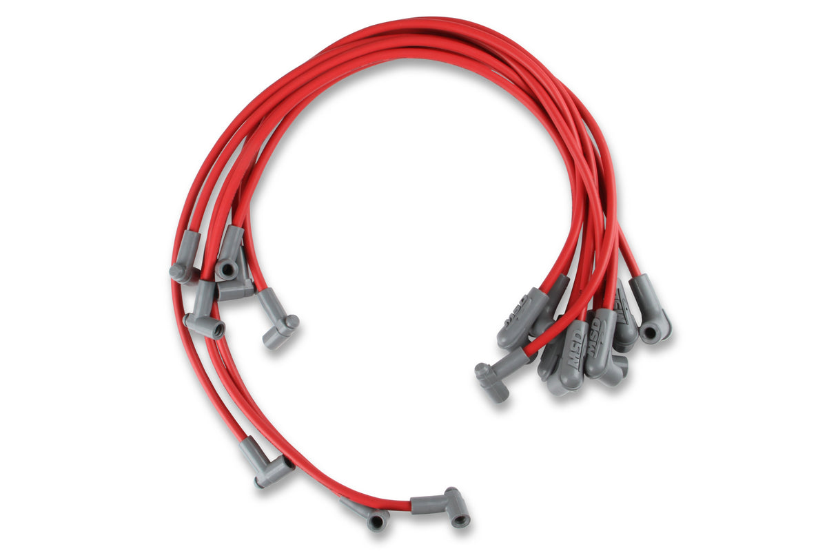 MSD 31359 Super Conductor Spark Plug Wire Set, Small Block for Chevy 350 HEI