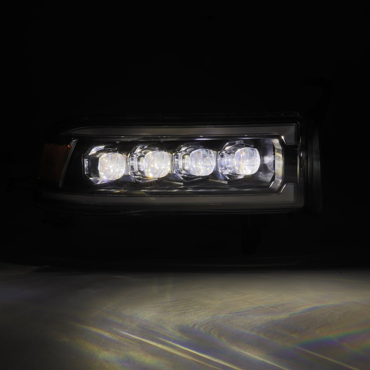 AlphaRex 880352 Dodge 94-01 RAM 1500 NOVA LED Projector Headlights Alpha-Black w/Activation Light/Sequential Signal/Switchback DRL