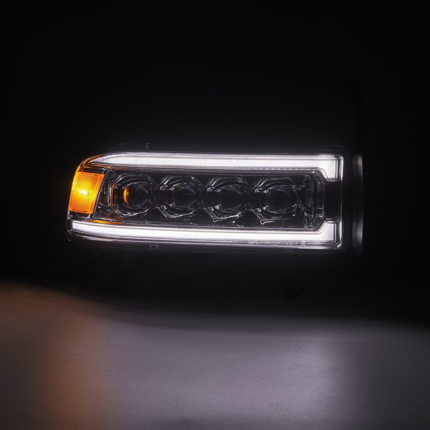 AlphaRex 880351 94-01 Dodge Ram 1500 NOVA LED Headlights Chrome w/ Activation Light Sequential Signal and Switchback DRL