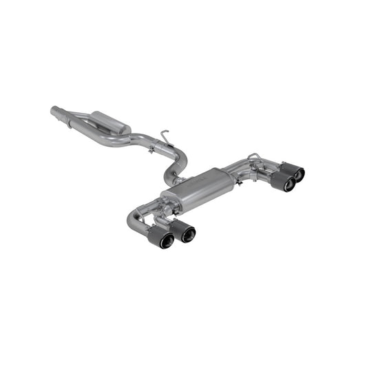 MBRP VW Golf R 3 in Cat Back w/ 4 in OD Quad Carbon Fiber Tips - T304
