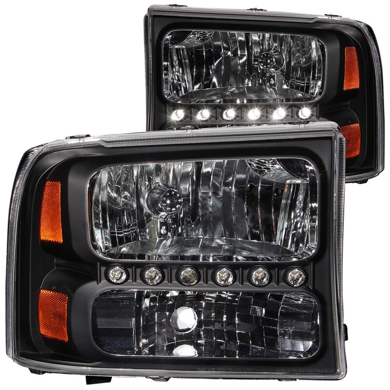 ANZO 1999-2004 Ford F-250 Super Duty Crystal Headlights