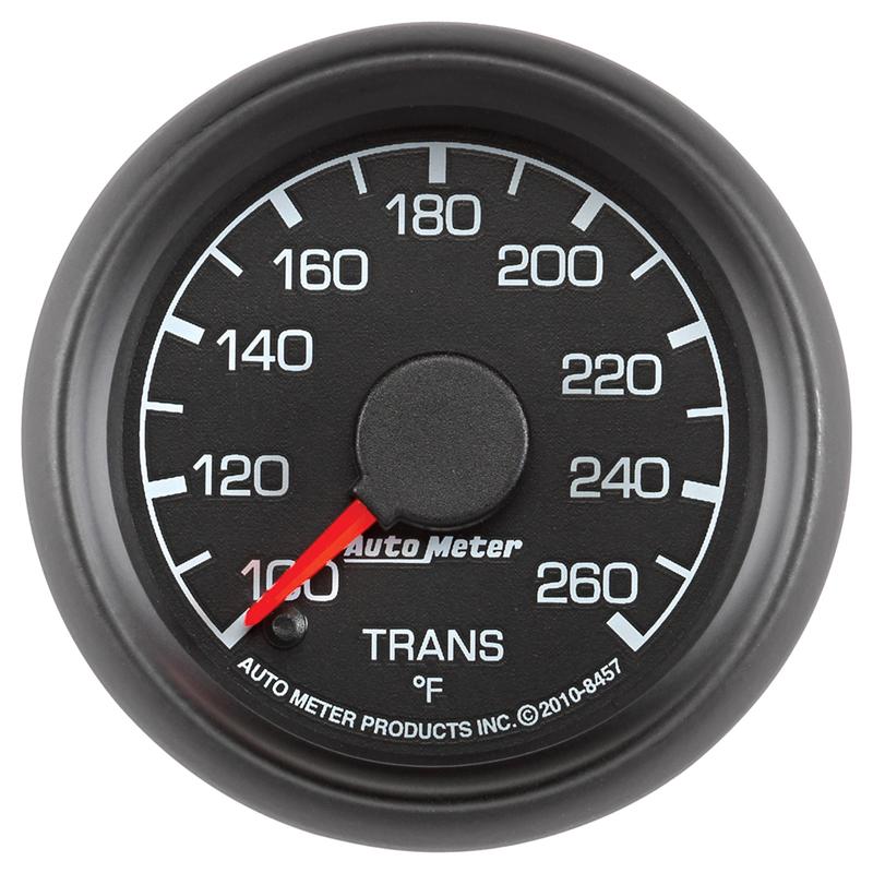 AutoMeter 8457 Factory Match 52mm Full Sweep Electric 100-260 Degrees F Transmission Temperature Gauge for Ford