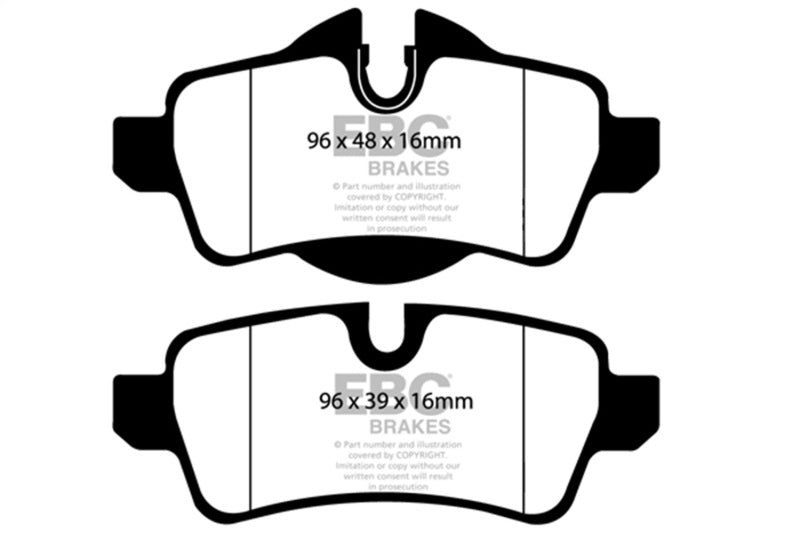 EBC 07-15 Mini Cooper S Hardtop (R56) 1.6L Turbo Bluestuff Rear Brake Pads DP51931B