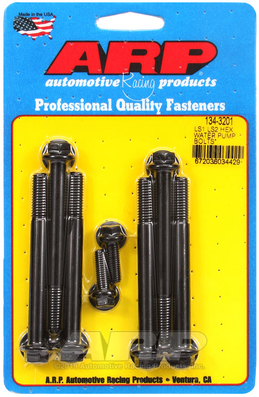 ARP 134-3201 for LS1/LS2 Water Pump w/Thermostat Housing SS Hex Bolt Kit